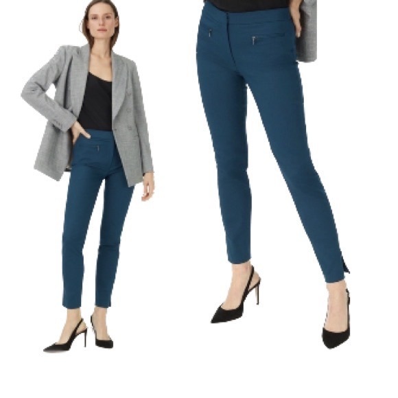 Club Monaco Aveena Pant in Blue - Picture 1 of 7